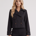Nell Short Trench - Black
