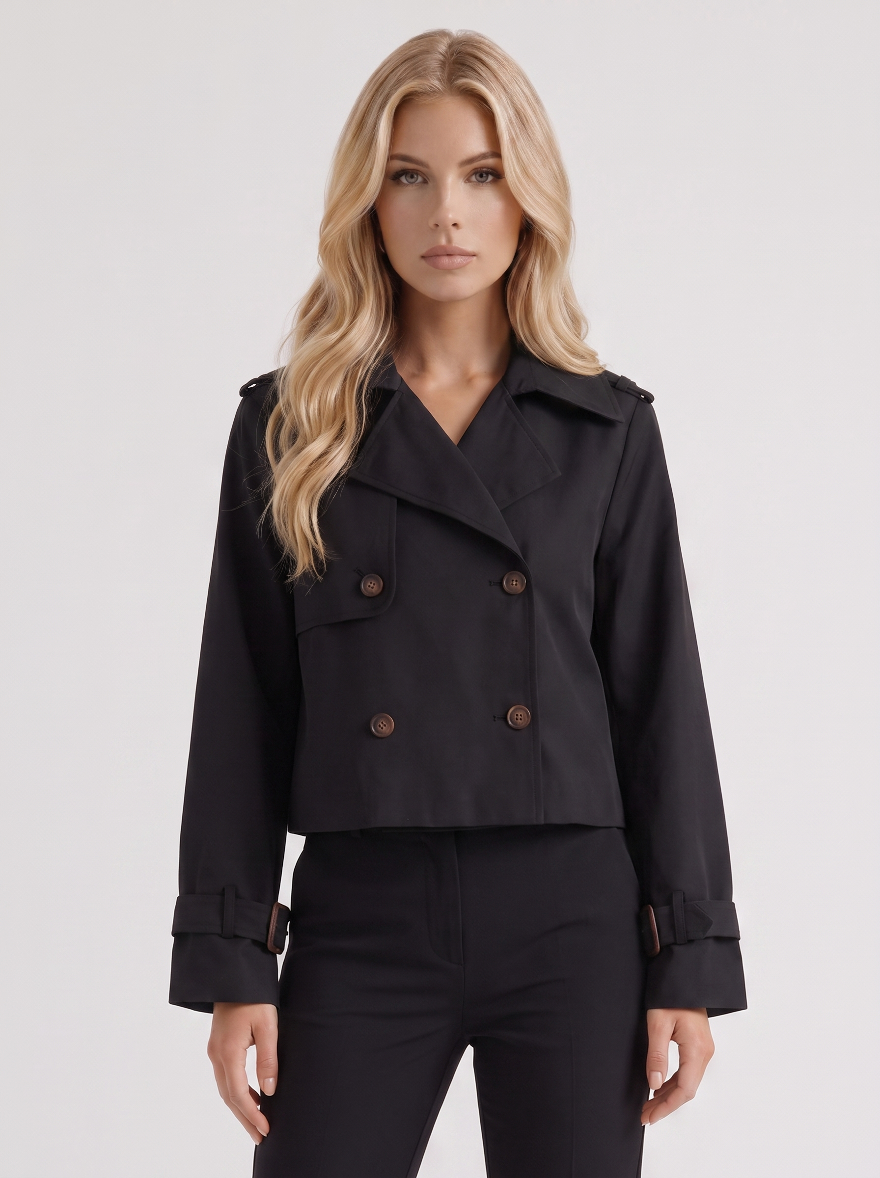 Nell Short Trench - Black