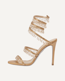 Crystal Wrap Heels Wedding Guest