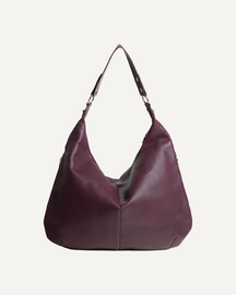 Soft Leather Hobo Bag With Metal Ring Details