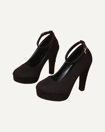 Platform High Heel Pumps Ankle Strap Party Heels