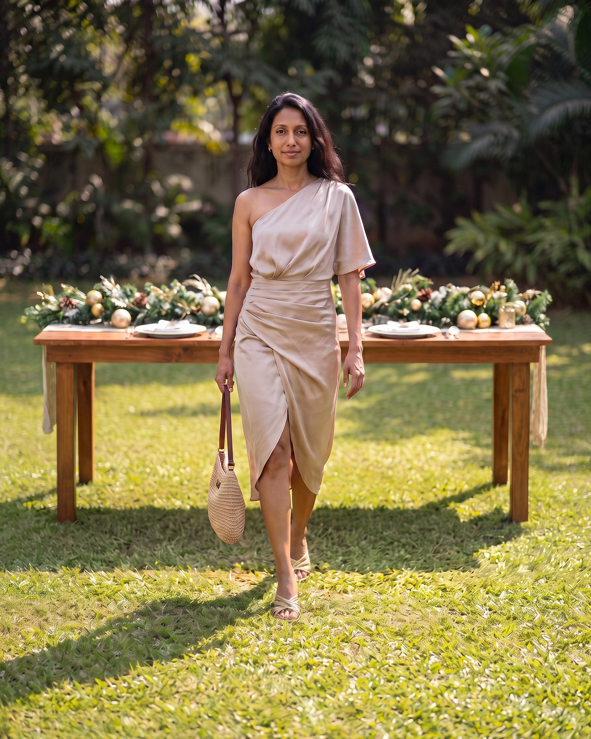The Beige Midi Look