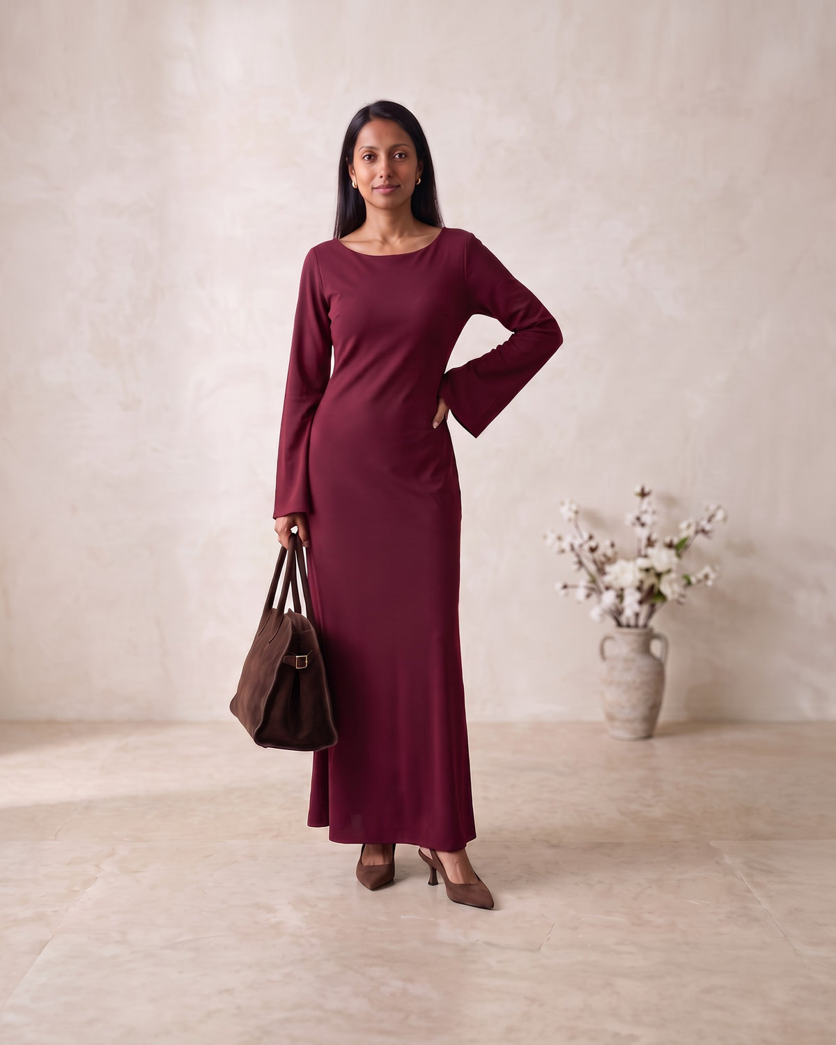 The Wine Maxi Look