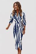 Dark Blue & White