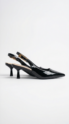Slingback Heels Pointed Toe Kitten Heel Pumps